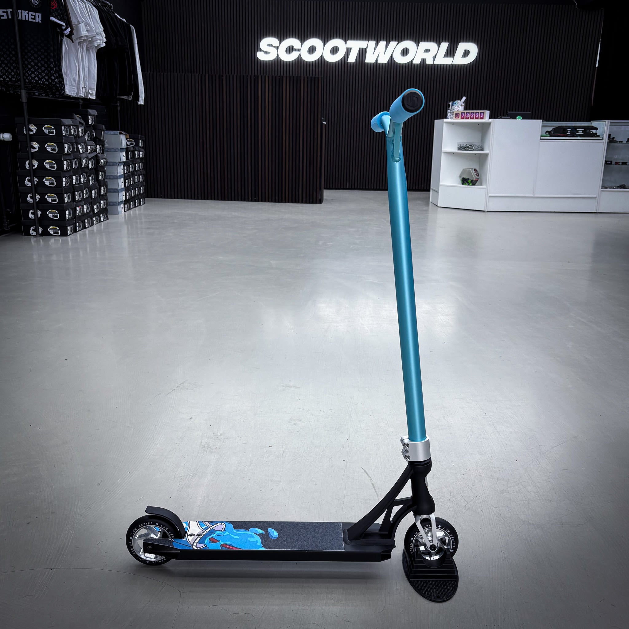 Striker Panda Freestyle Custom Build - Black/Teal/Silver-ScootWorld.dk