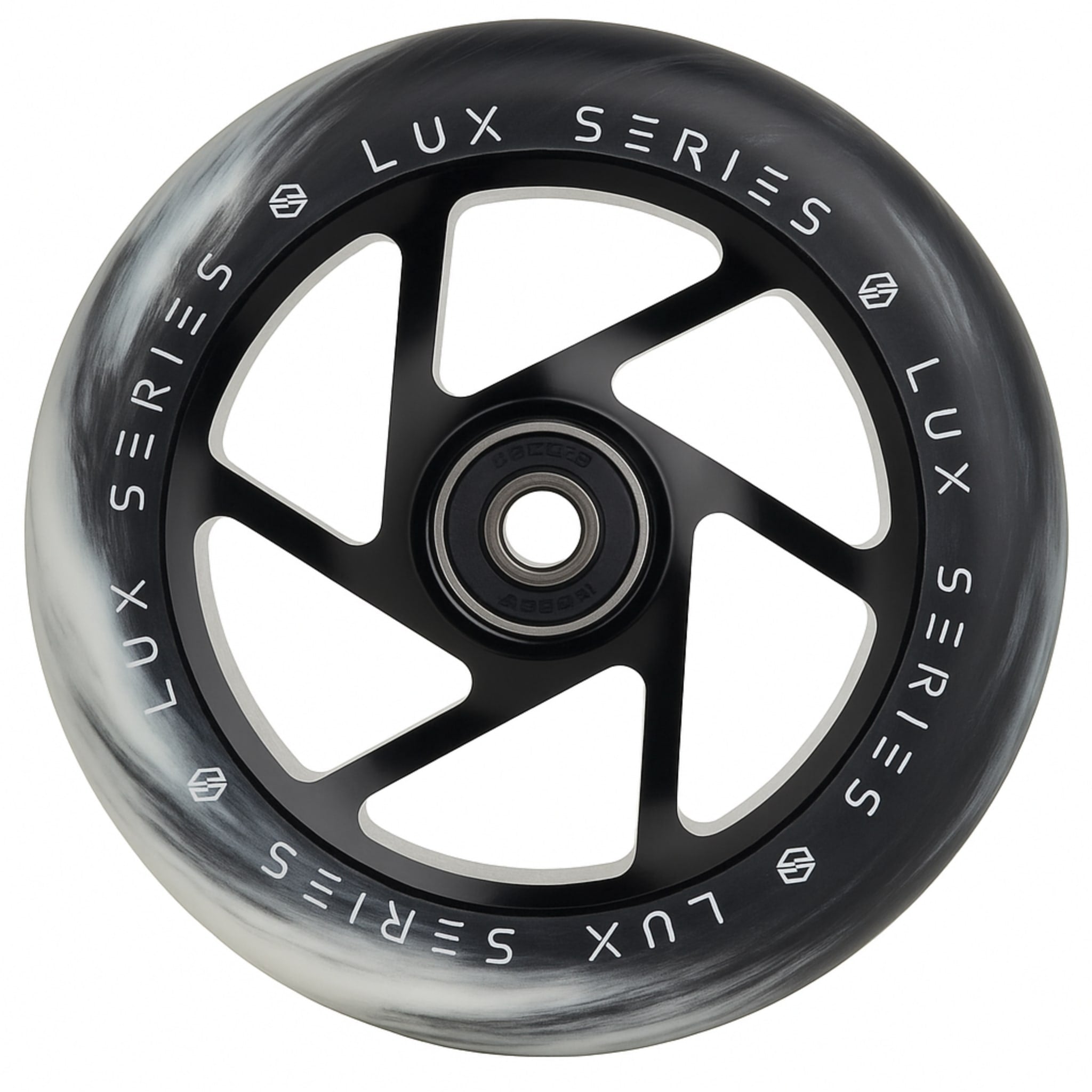 Striker Lux Spoked 110mm Hjul til Løbehjul - Black/White-ScootWorld.dk