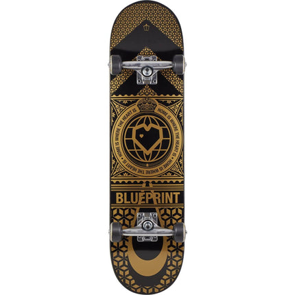Blueprint Home Heart Komplet Skateboard - Black/Gold-ScootWorld.dk