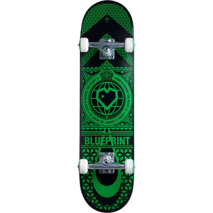 Blueprint Home Heart Komplet Skateboard - Black/Green-ScootWorld.dk