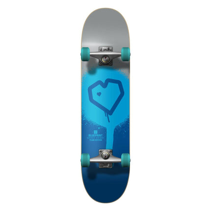 Blueprint Spray Heart V2 Komplet Skateboard - Silver-ScootWorld.dk