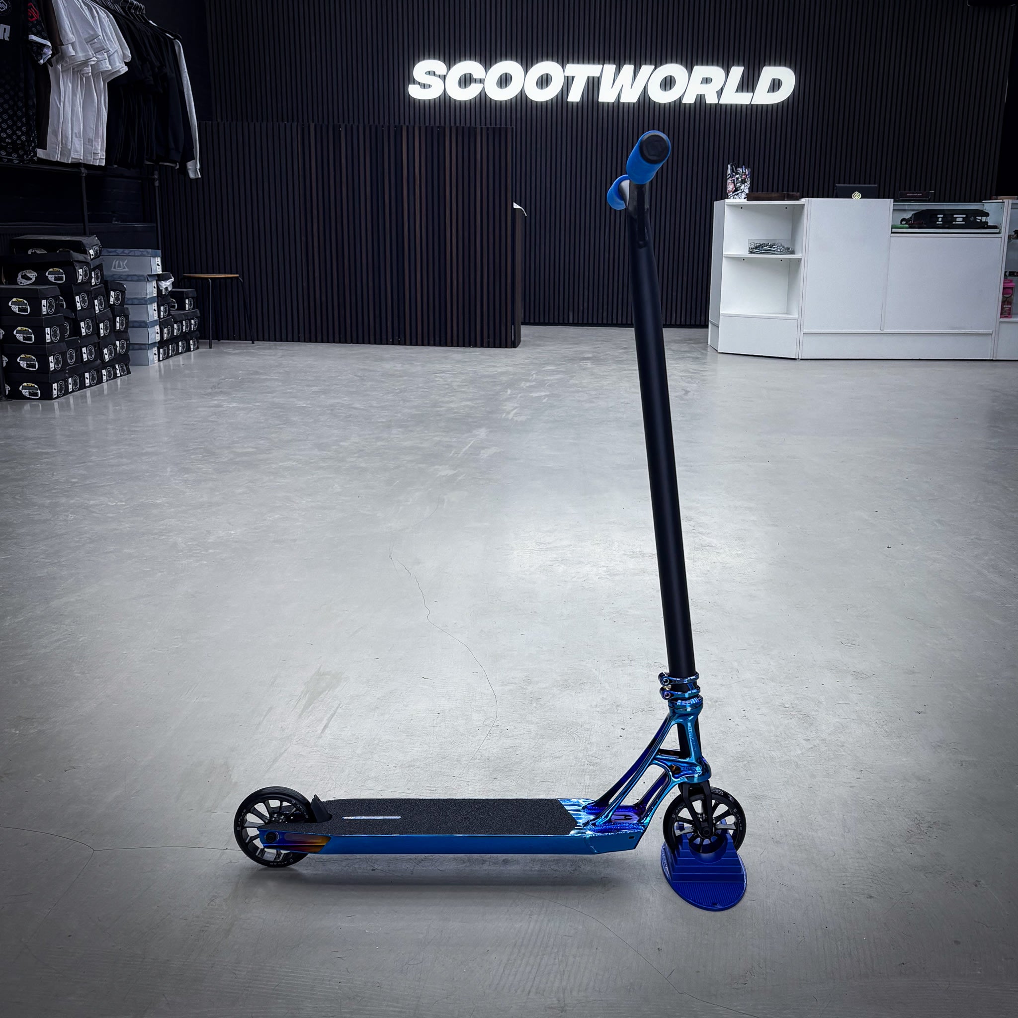 Ethic Blue Chrome Lux Custom Løbehjul - Blue Chrome-ScootWorld.dk