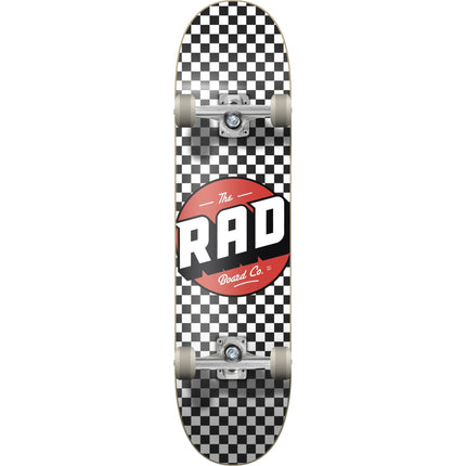 RAD Checkers Progressive Komplet Skateboard - Black/White-ScootWorld.dk