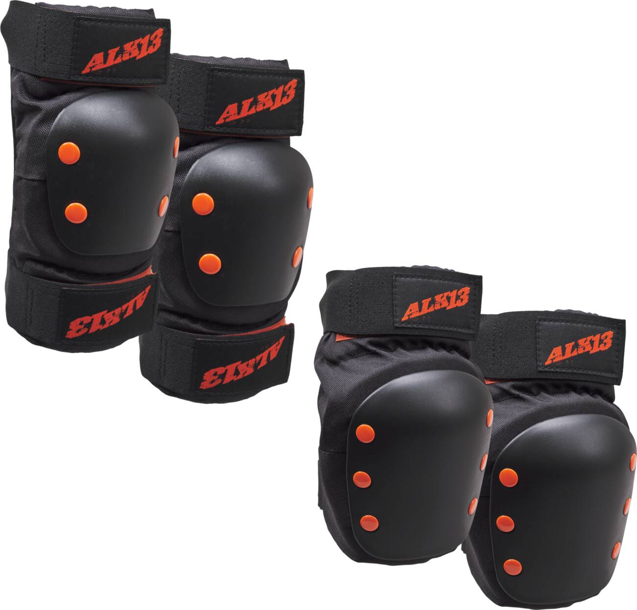 Alk13 Combo Pads - Black/Red-ScootWorld.dk