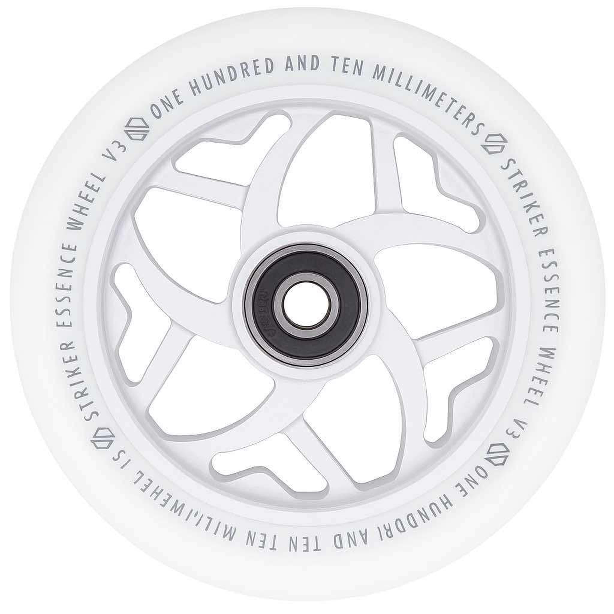 Striker Essence V3 Colorblast PU 110mm Hjul Til Løbehjul - White-ScootWorld.dk