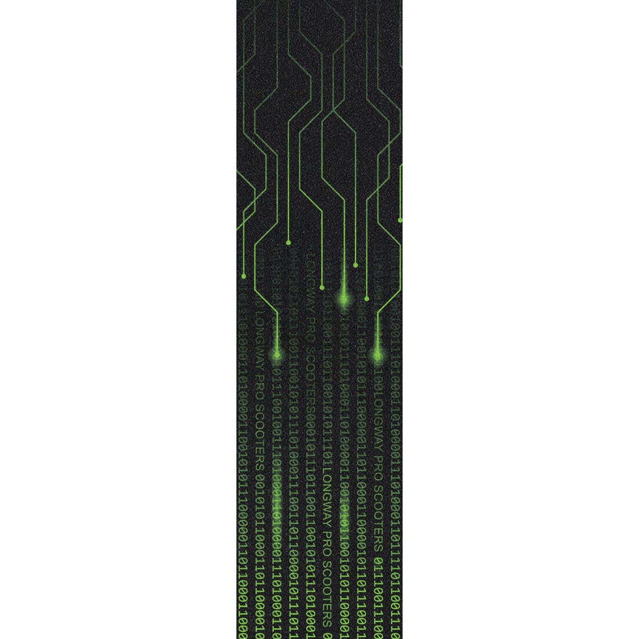 Longway Printed Griptape til Løbehjul - Matrix Green-ScootWorld.dk