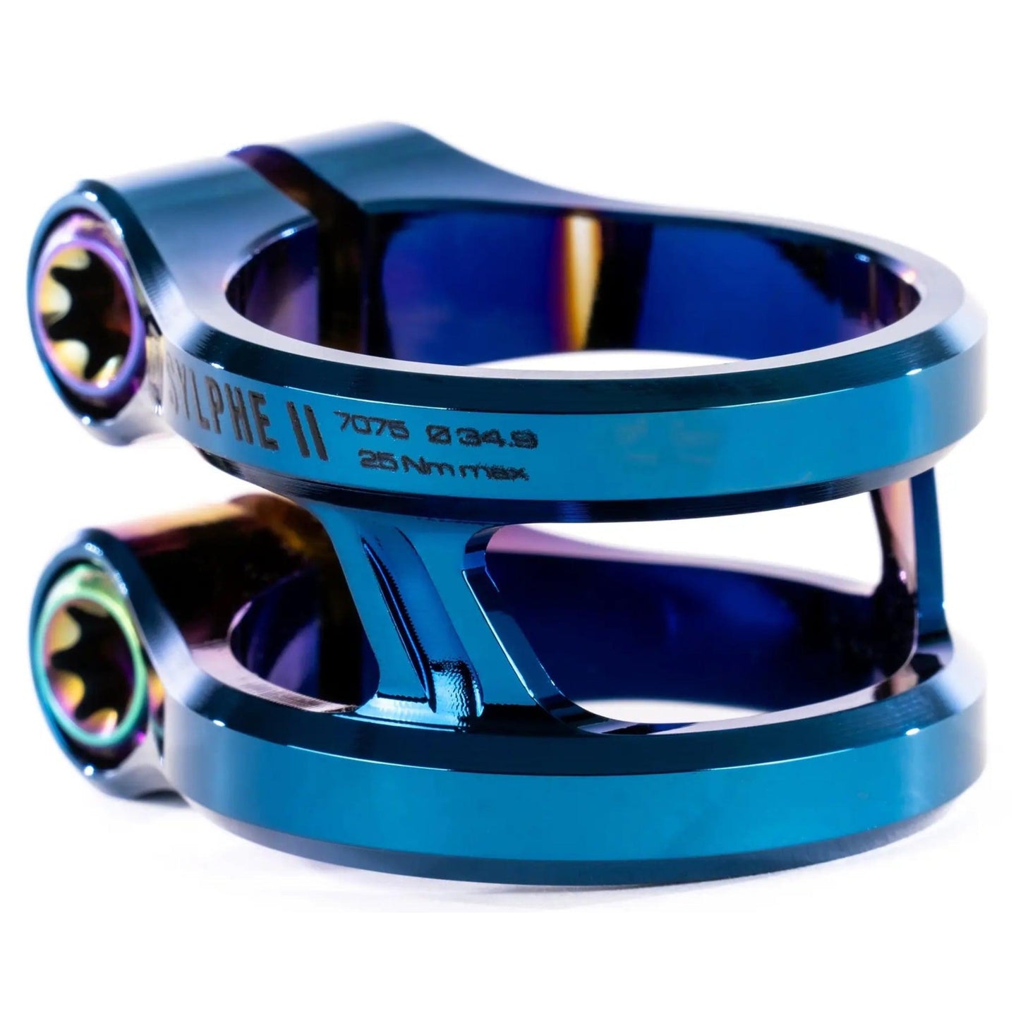 Ethic Sylphe V2 Clamp Til Løbehjul - Chrome Blue-ScootWorld.dk