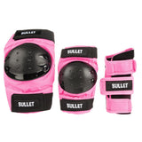 Bullet Junior Triple Padset Beskyttelsessæt - Pink-ScootWorld.dk