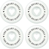 Heart Supply Clean Heart 99A Skateboard Hjul 4-Pak - White/Black-ScootWorld.dk