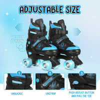 VENOR Ignite LED Side-By-Side - Black/Blue-ScootWorld.dk