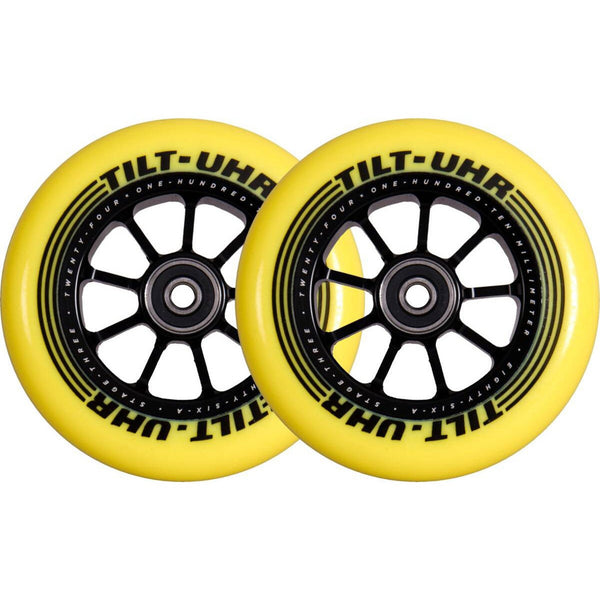 Tilt UHR Hjul Til Løbehjul - Yellow-ScootWorld.dk