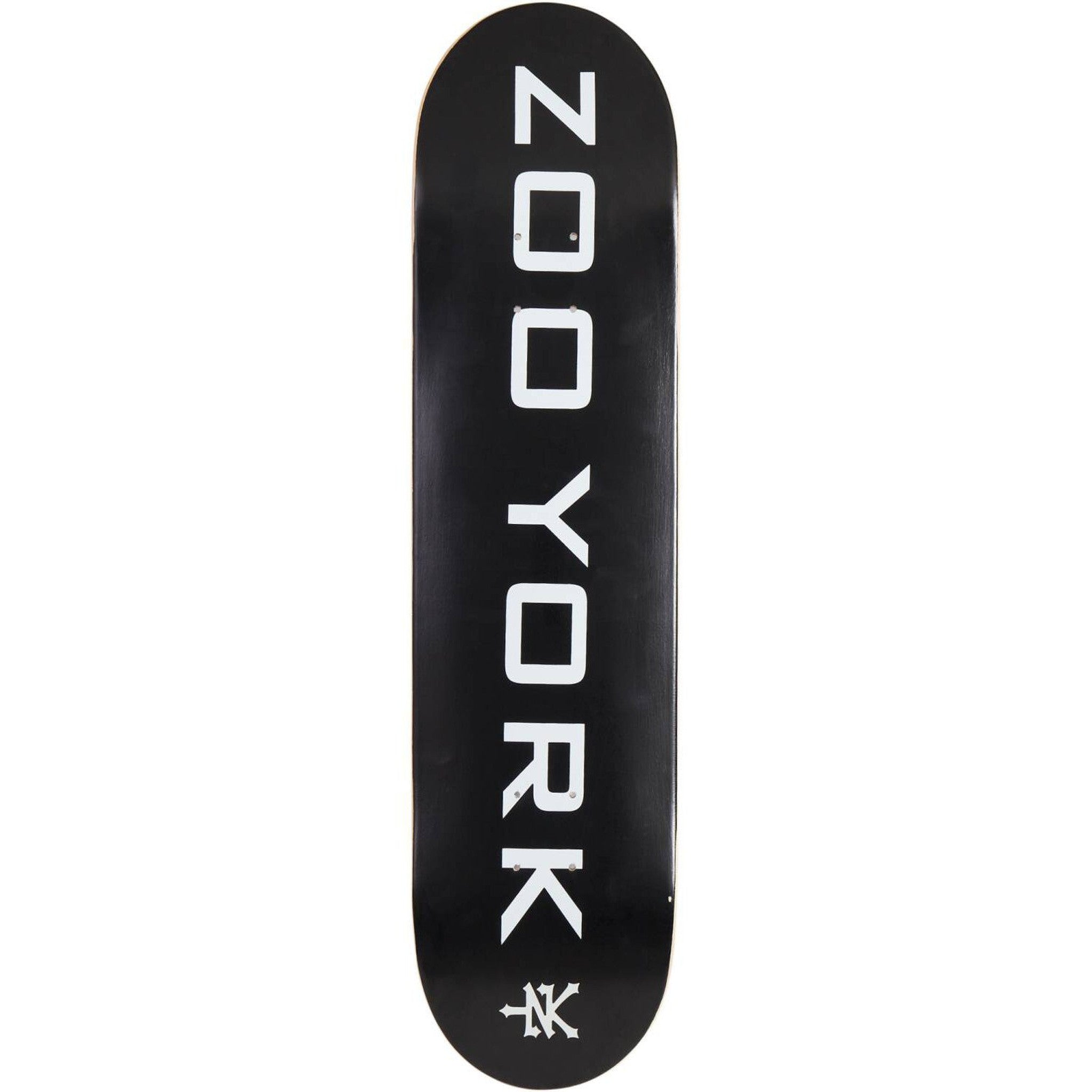 Zoo York Classic Logo Block Skateboard Deck - Black-ScootWorld.dk